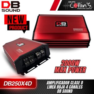 AMPLIFICADOR CLASE D LÍNEA ROJA DB SOUND DB250X4D