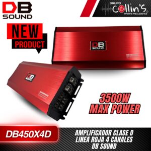 AMPLIFICADOR CLASE D LÍNEA ROJA DB SOUND DB450X4D
