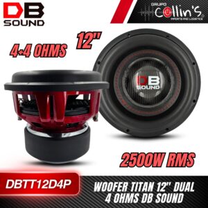 WOOFER TITAN 12" DUAL DB SOUND DBTT12D4P