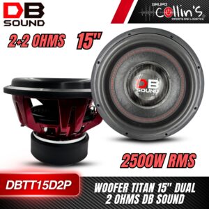 WOOFER TITAN 15" DUAL DB SOUND DBTT15D2P