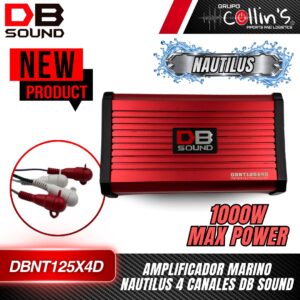 AMPLIFICADOR MARINO NAUTILUS DB SOUND DBNT125X4D