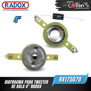 DIAFRAGMA PARA TWEETER BALA 3" RX175070
