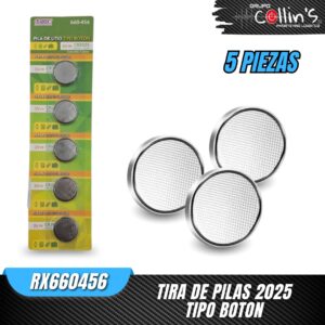 TIRA DE PILAS 2025 TIPO BOTON RX660456