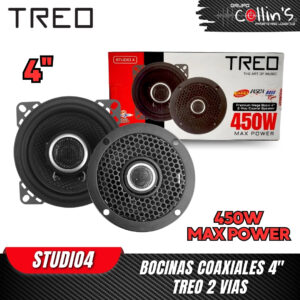 BOCINAS COAXIALES 4" TREO STUDIO4