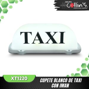COPETE BLANCO DE TAXI CON IMAN XT1220