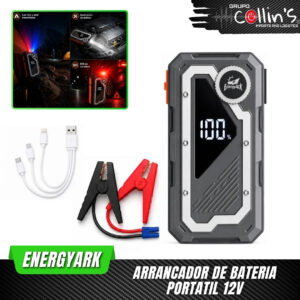 ARRANCADOR DE BATERIA PORTATIL 12V ENERGYARK