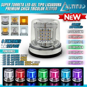 TORRETA LED-GEL TIPO LICUADORA PREMIUM CHICA TRICOLOR ALTITUD ADTOR25