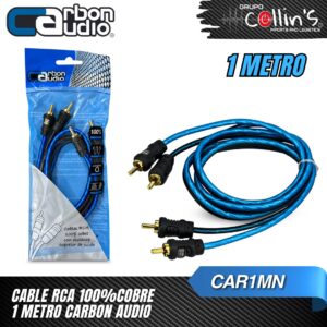 CABLE RCA 100% COBRE CARBON AUDIO CAR1MN