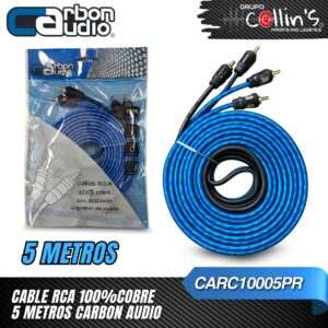 CABLE RCA 100% COBRE CARBON AUDIO CARC10005PR