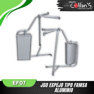 JGO ESPEJO TIPO FAMSA ALUMINIO EF07