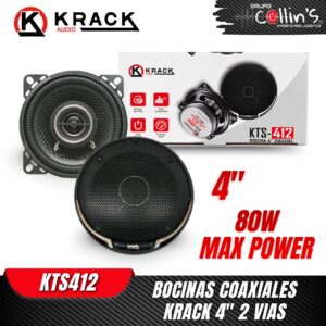BOCINAS COAXIALES 4" KRACK KTS412