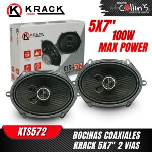 BOCINAS COAXIALES 5X7" KRACK KTS572