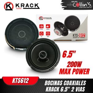 BOCINAS COAXIALES 6.5" KRACK KTS612