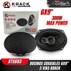 BOCINAS COAXIALES 6X9" KRACK KTS693
