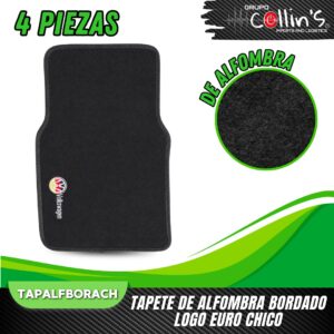 TAPETE DE ALFOMBRA BORDADO LOGO EURO CHICO TAPALFBORACH