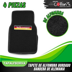 TAPETE DE ALFOMBRA BORDADO BANDERA DE ALEMANIA TAPALFBORVA