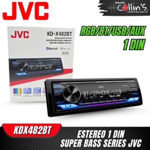 ESTEREO 1 DIN SUPER BASS SERIES JVC KDX482BT