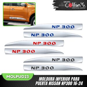 MOLDURA INFERIOR PARA PUERTA NISSAN NP300 16-24 MOLDPUD23