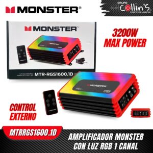 AMPLIFICADOR MONSTER ON LUZ RGB MTRRGS1600.1D