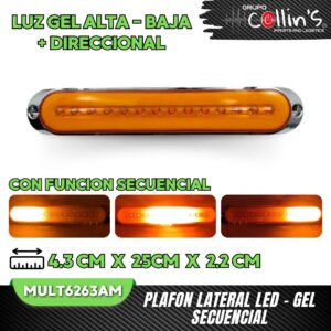PLAFON LATERAL LED - GEL SECUENCIAL MULT6263AM