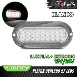 PLAFON OVALADO 27 LEDS MULT6571STW
