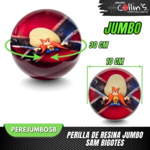 PERILLA DE RESINA JUMBO SAM BIGOTES PEREJUMBOSB