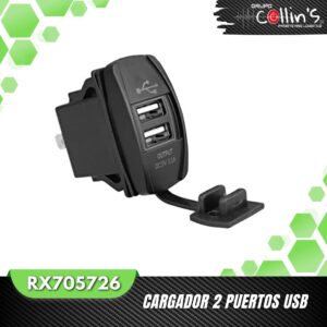 CARGADOR 2 PUERTOS USB RX705726