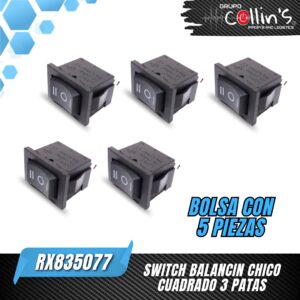 SWITCH BALANCIN CHICO CUADRADO 3 PATAS RX835077