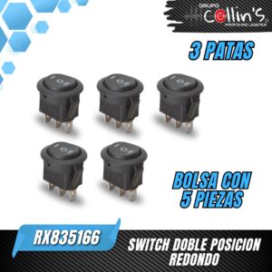 SWITCH DOBLE POSICION REDONDO RX835166