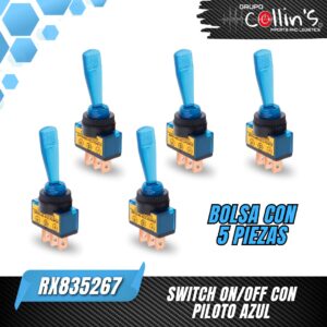 SWITCH ON/OFF CON PILOTO AZUL RX835267