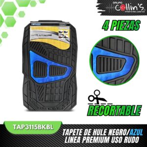 TAPETE DE HULE LINEA PREMIUM USO RUDO TAP3115BK
