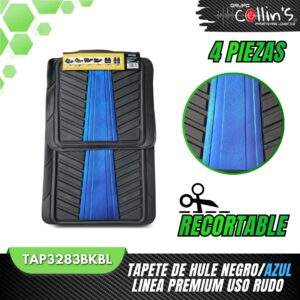 TAPETE DE HULE LINEA PREMIUM USO RUDO TAP3283BK