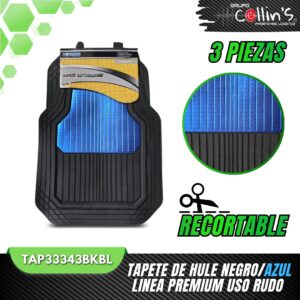 TAPETE DE HULE LINEA PREMIUM USO RUDO TAP33343BK
