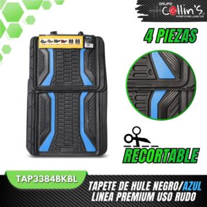 TAPETE DE HULE LINEA PREMIUM USO RUDO TAP3384BK